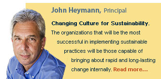 Changing Culture for Sustainability. The organizations that will be the most successful in implementing sustainable practices will be those capable of bringing about rapid and long-lasting change internally.  Read more...